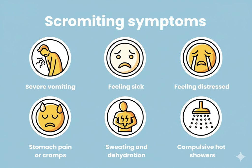What is Scromiting? Cannabis Hyperemesis Syndrome Risks 1 Scromiting symptoms